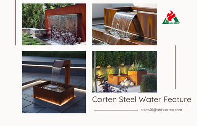 Corten Steel Outdoor Water Feature